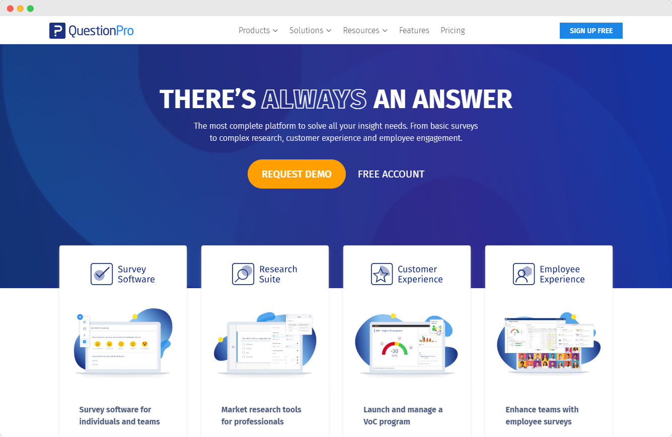 QuestionPro - strona główna