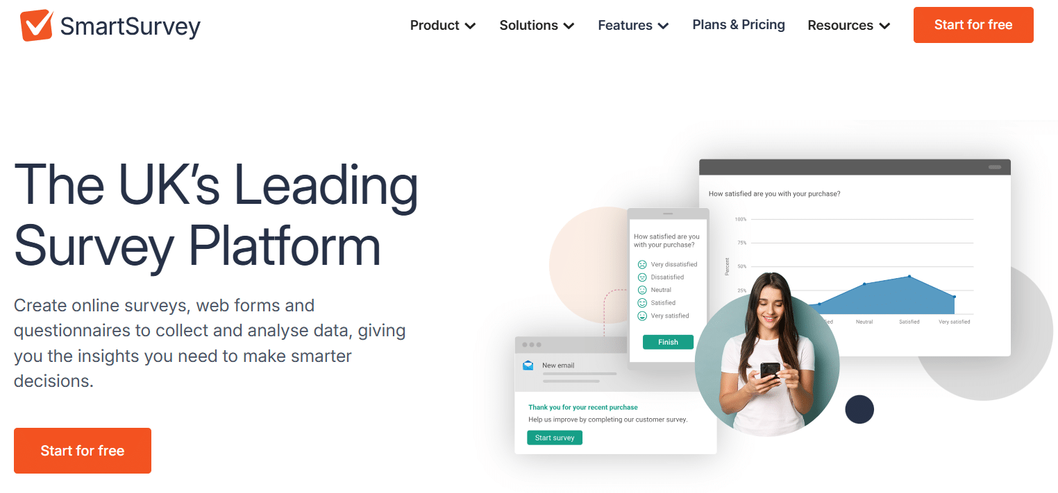 SmartSurvey survey software to create online surveys