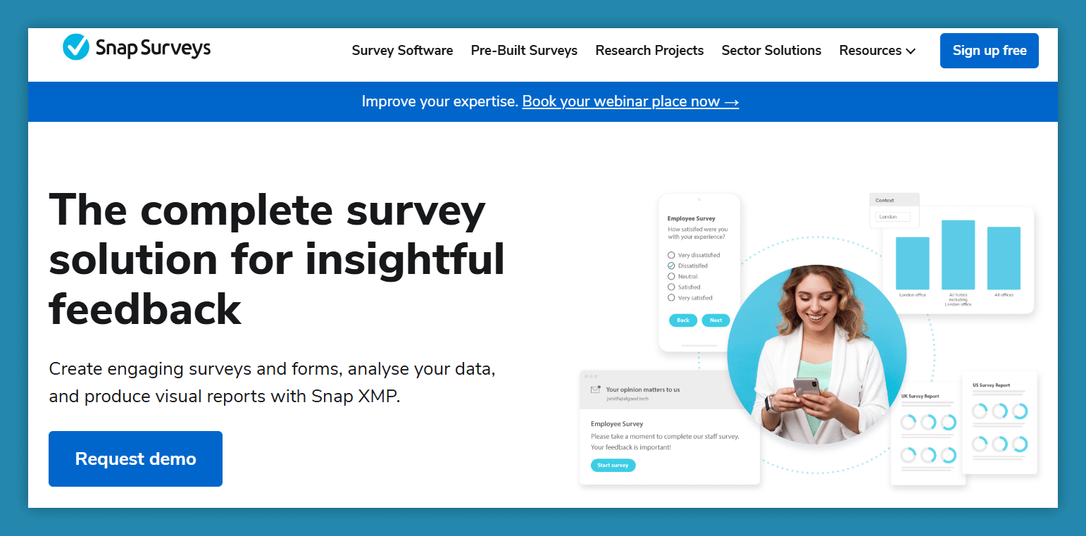 SnapSurveys main website