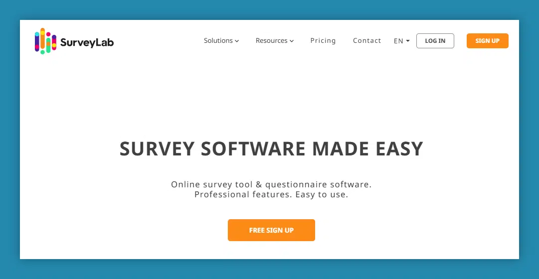 SurveyLab - the best Pretty Forms Designer alternative for any business that decide to create question based surveys, forms, etc.