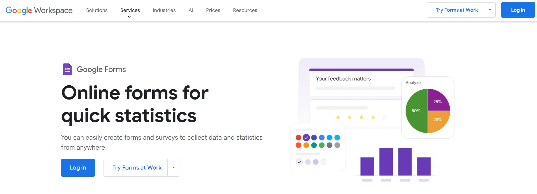 Analysis Google Forms pros main website