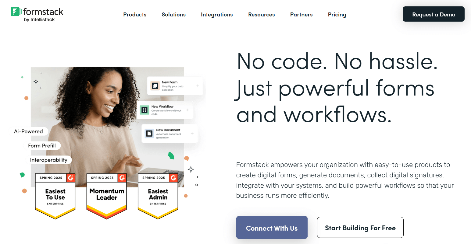 Formstack by Intellistack survey tool