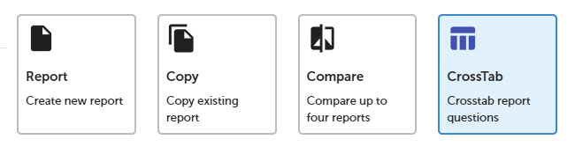 Crosstab reports SurveyLab.